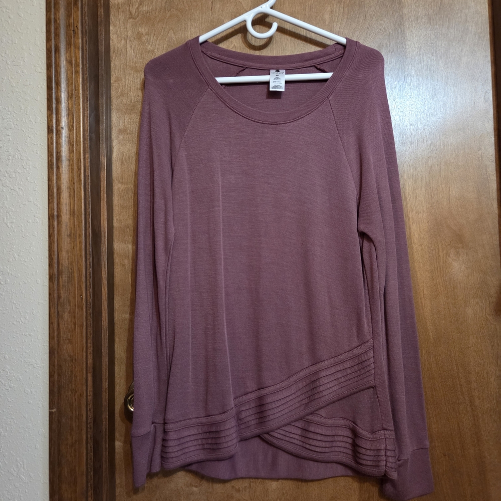 Active Life Dusty Rose Long Sleeve Blouse
